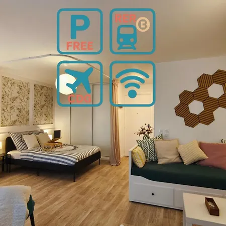 La Parenthese Du Baillet - New Studio, Parking, Cdg *